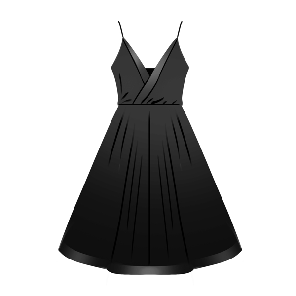 黑色礼服连衣裙