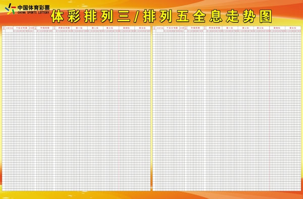 体彩排列三五走势图图片