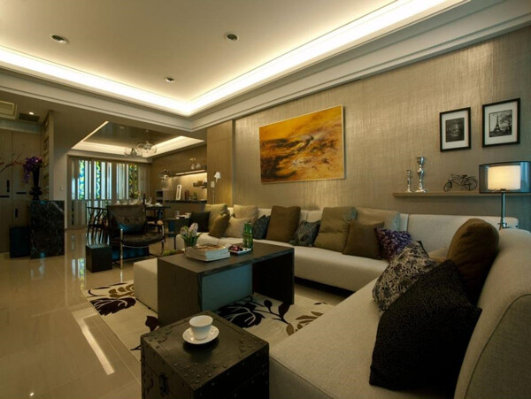 现代客厅沙发设计家装效果图