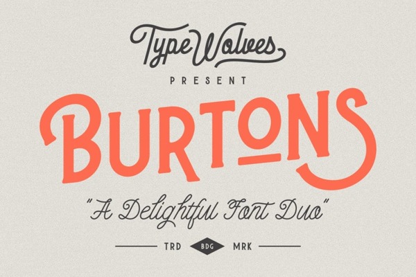 手写Burtons字体设计