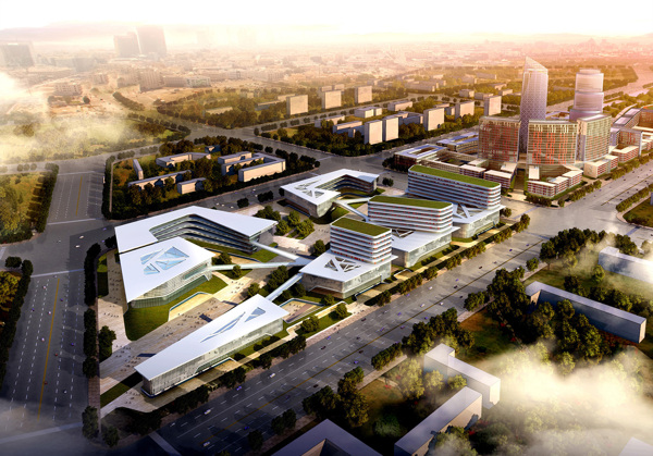 大庆高新技术产业开发区规划3D效果图