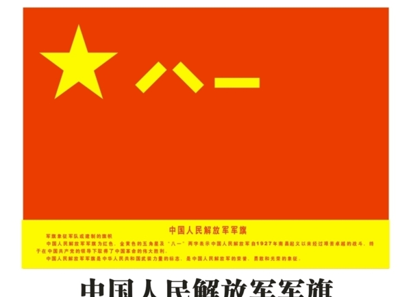 中国人民军旗图片
