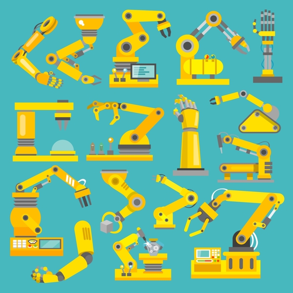 工业机器人机械臂元素集