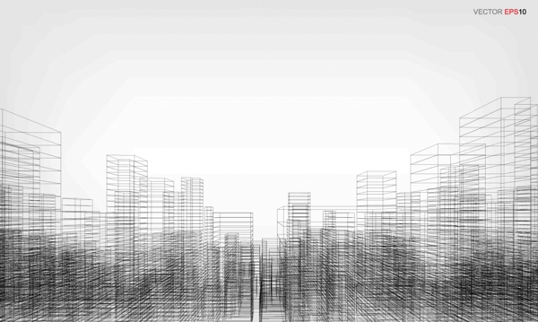抽象城市剪影图片