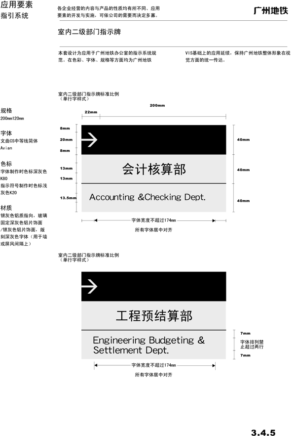 广州地铁VIS矢量CDR文件VI设计VI宝典指示系统1