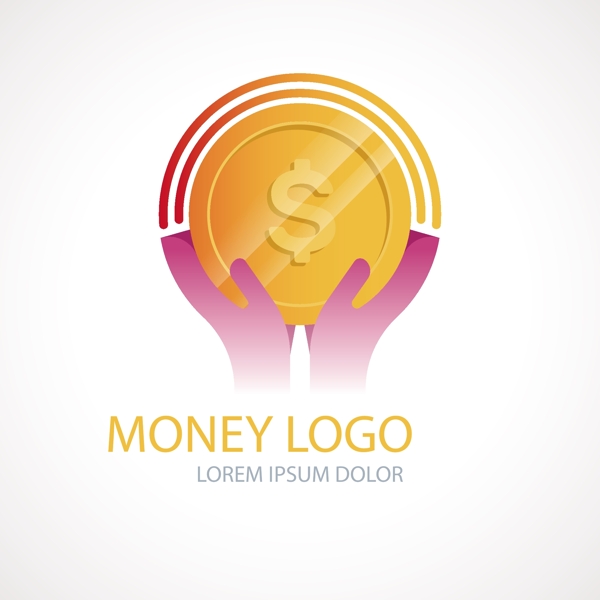 创意金钱标志设计logo模板