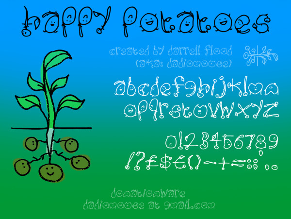 快乐的土豆字体