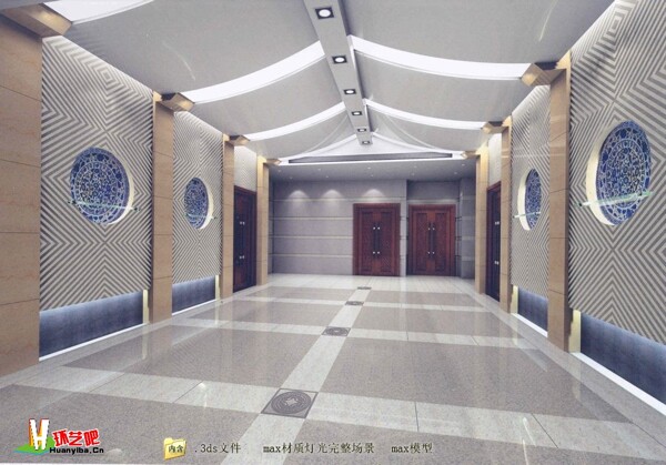 会议室走廊模型