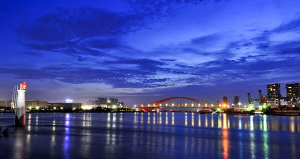 东平河夜景