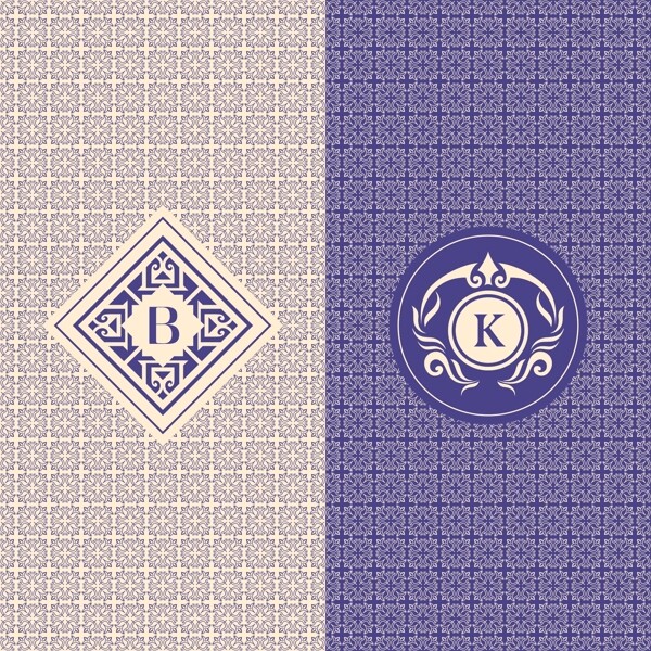 字母bk标志logo图标设计