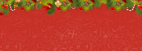 喜庆的红色圣诞背景
