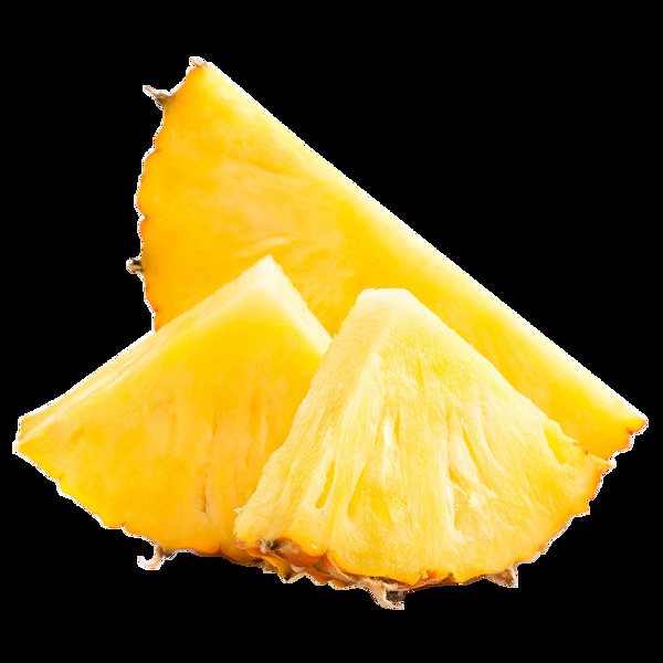 新鲜黄色菠萝元素
