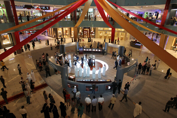 迪拜塔购物中心中庭图片