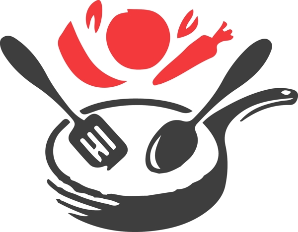 刀叉餐饮LOGO标志设计