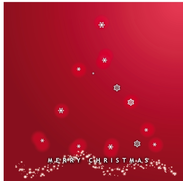 抽象的圣诞树设计背景上的红色