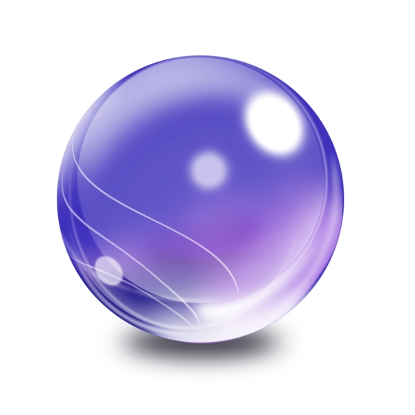 紫色水晶球图片