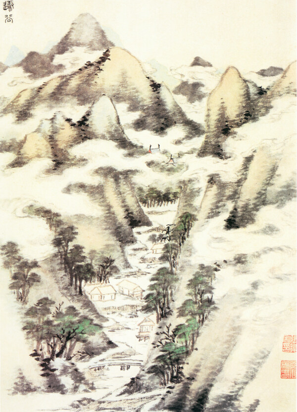 山水名画西林十六景图a