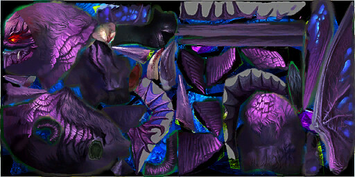 紫色怪兽模型