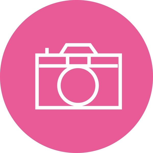 粉红色相机图标