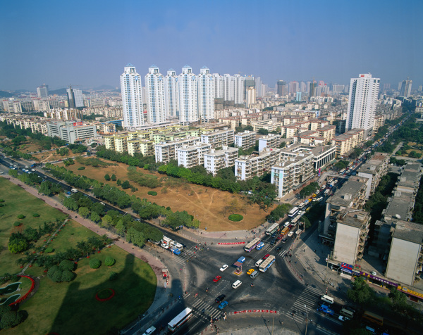 鸟瞰城市图片