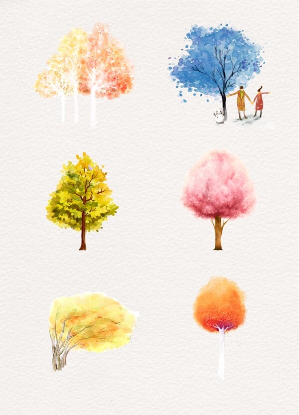 各种颜色树木合集
