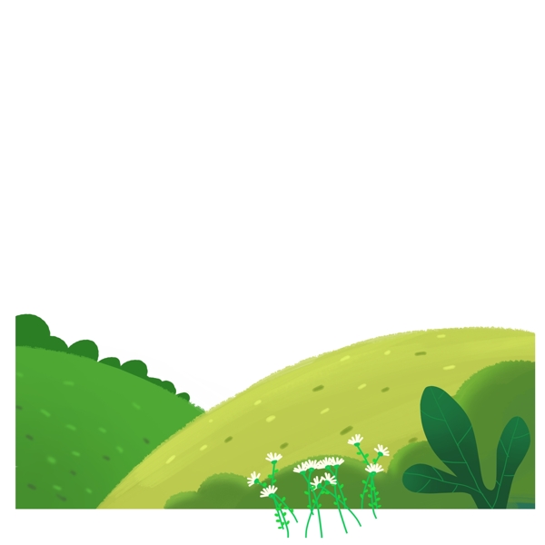绿色草地免抠PNG素材