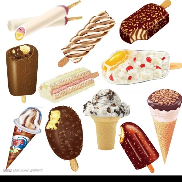 雪糕冰淇淋冰棒冷饮图片