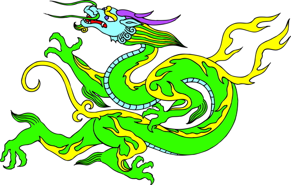 龙纹吉祥图案中国传统图案0052