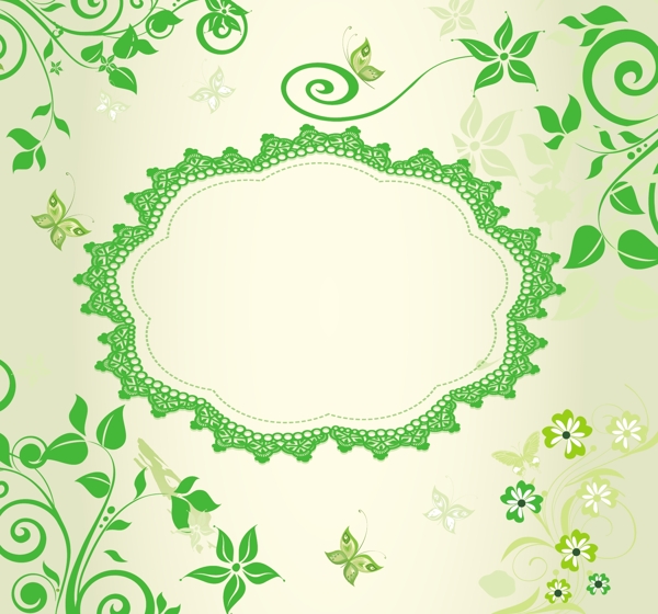 绿色婚礼背景图片