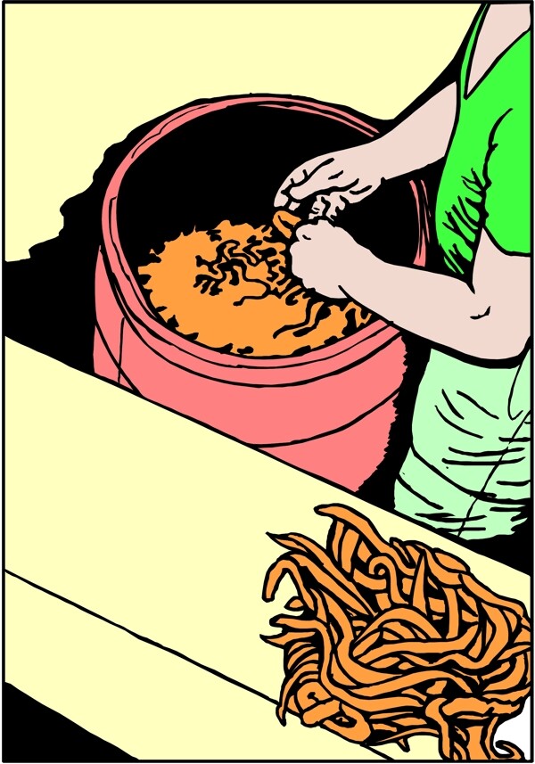 食品食物卡通漫画