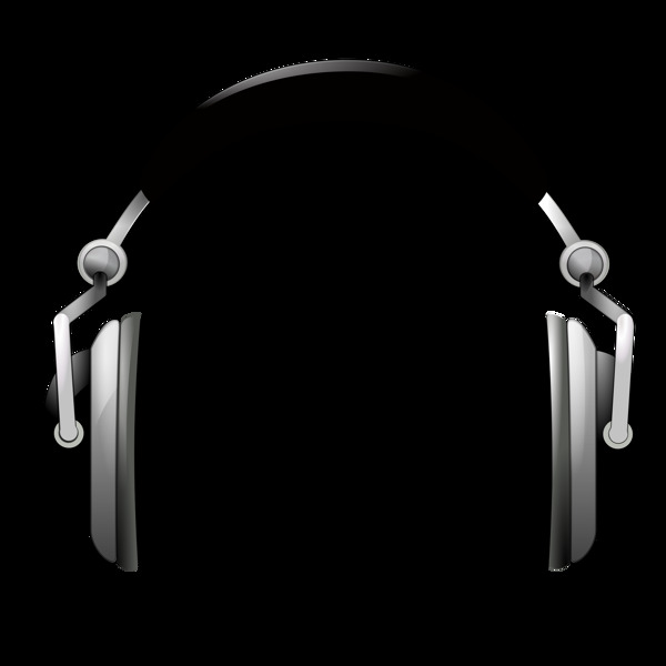 头戴式耳机三维图免抠png透明素材
