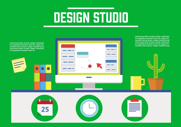 免费设计工作室矢量图