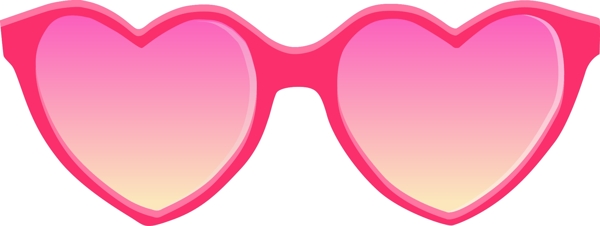 爱心粉色眼镜