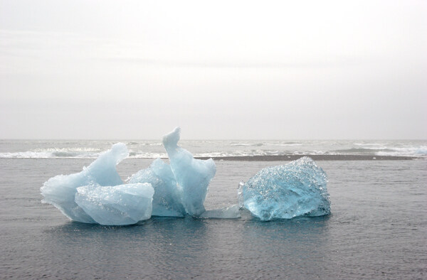 海边的冰块图片