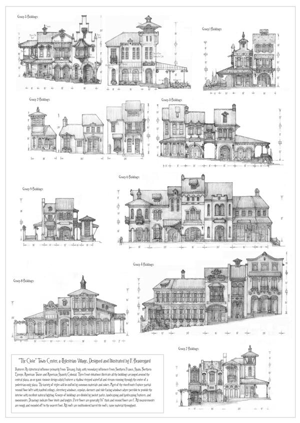 欧式城堡建筑效果图