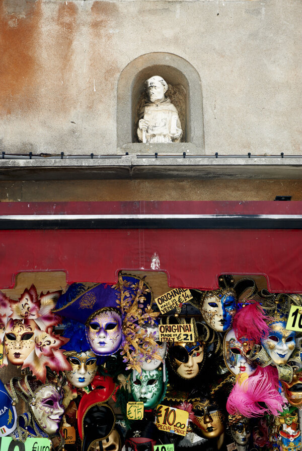 威尼斯面具摄影素材图片