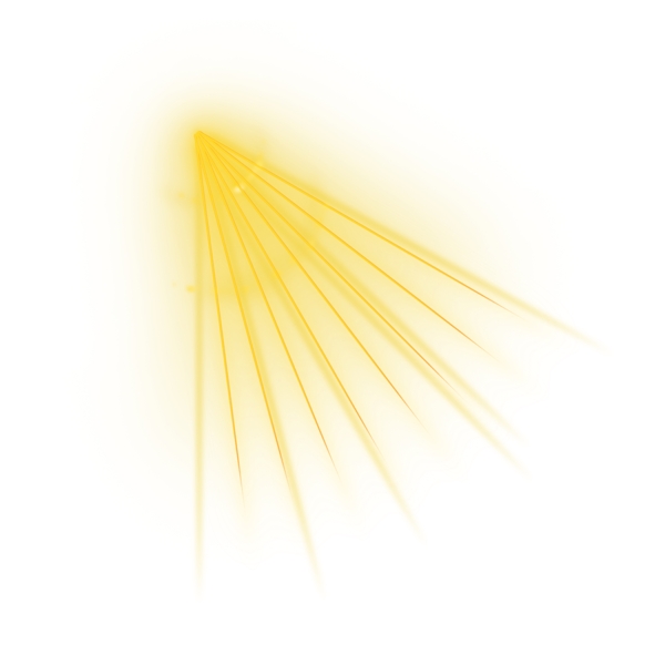 金色光效金色光线散开的光线金色光束
