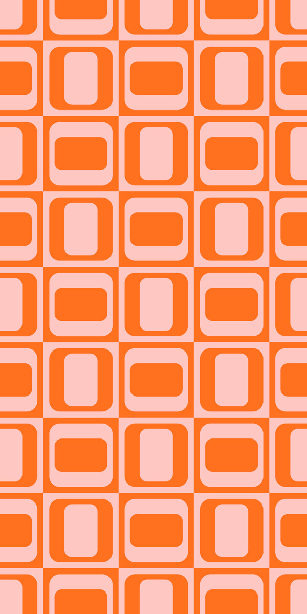 橘粉色方块背景底纹