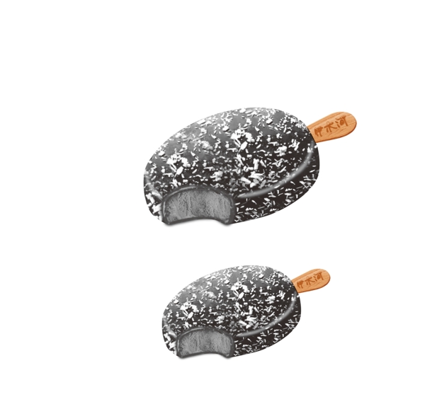 椰子灰雪糕椰子巧克力PSD分层图片