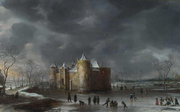 冬天的城堡图片