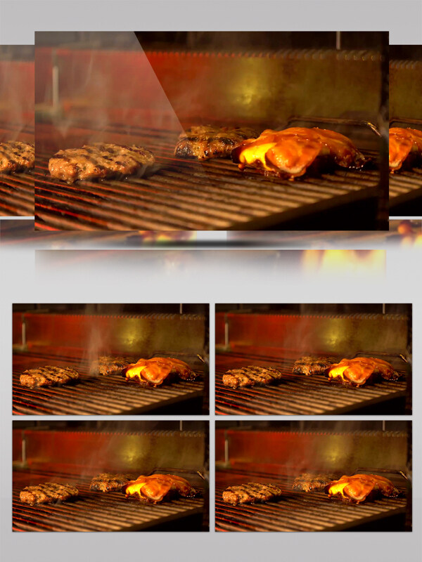 美食厨艺烤肉香味碳烤肉食材烤炉烤箱