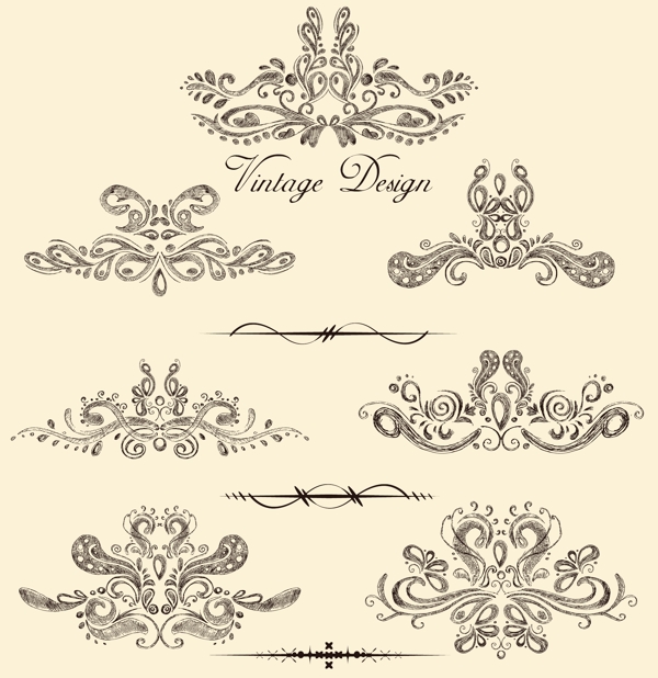 装饰花纹花边矢量素材3