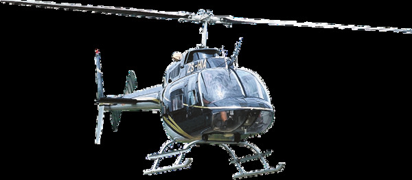 浅蓝军用直升机免抠png透明图层素材