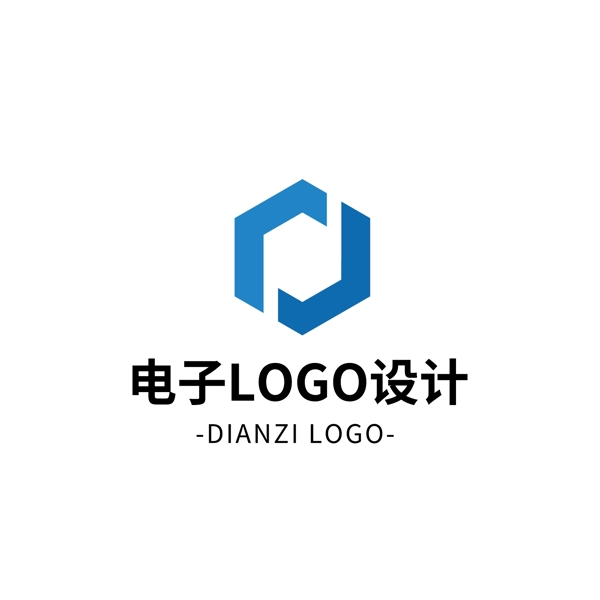 原创简约大气电子logo标志设计