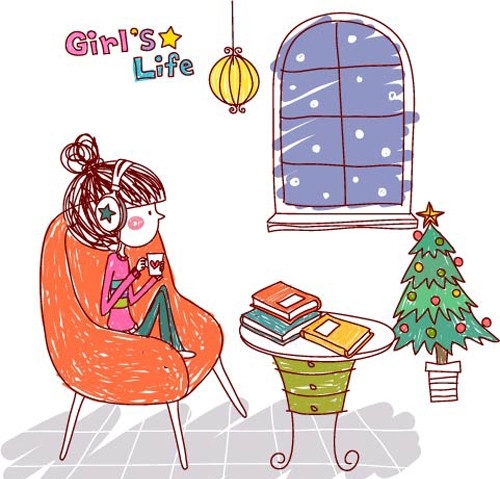 女生的生活GirlsLife喝奶茶图片