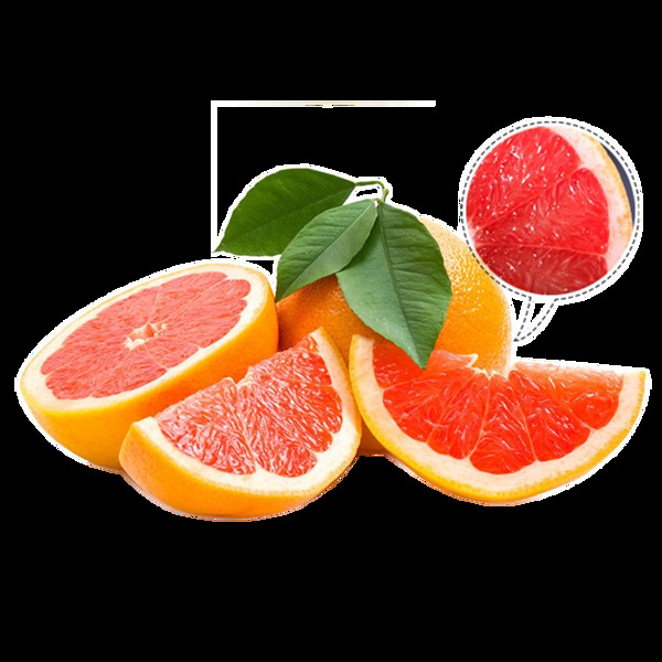 水果红色橙子元素