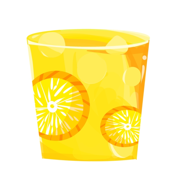 杯装橙汁饮品