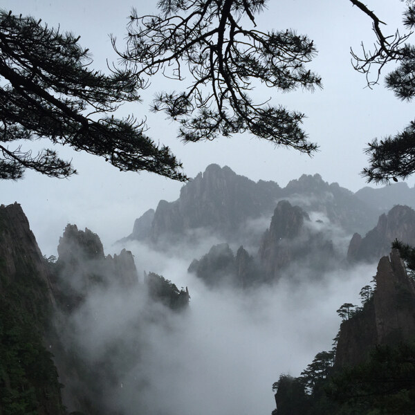 水墨黄山