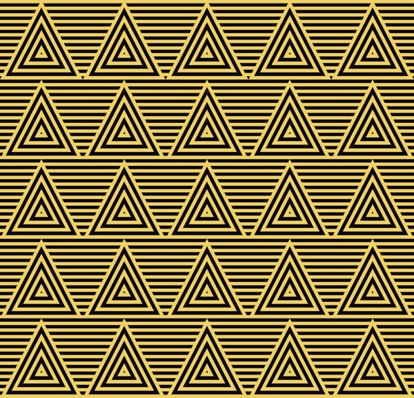 线条三角形金色图形连续背景矢量
