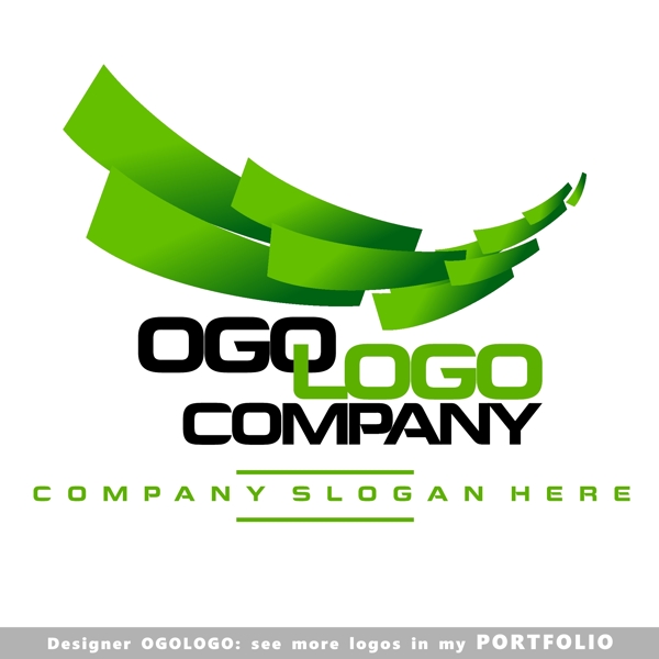 绿色创意logo